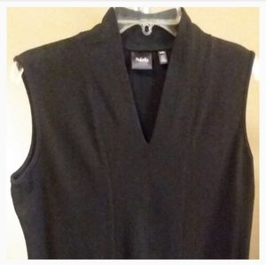 Rafaella Petite Large Structured Black Tank Top